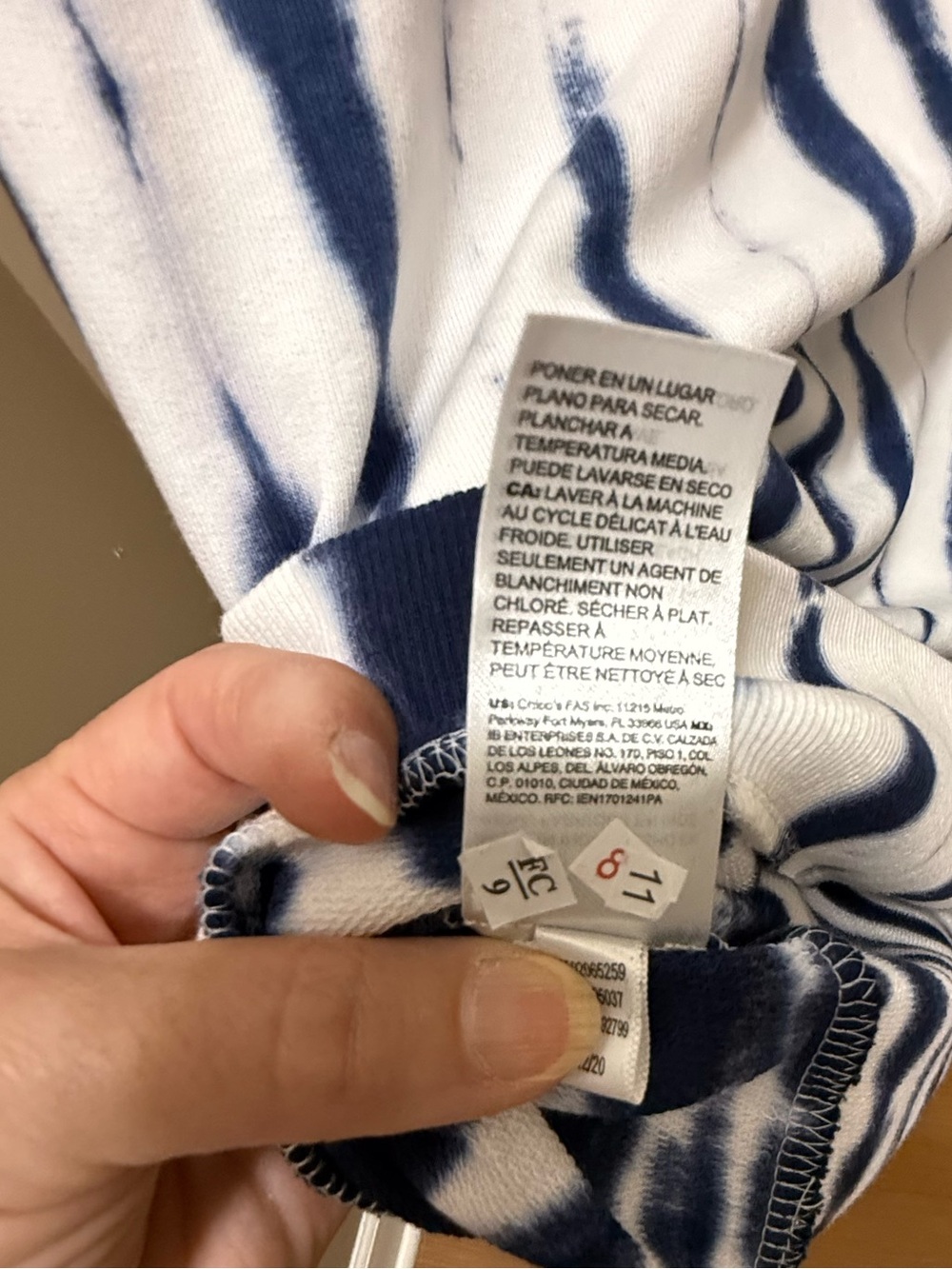 Chico’s Zenergy Tie-Dye Zip-Detail Dress - Size 1 (US 8-10) - NWT - Picture 6 of 7